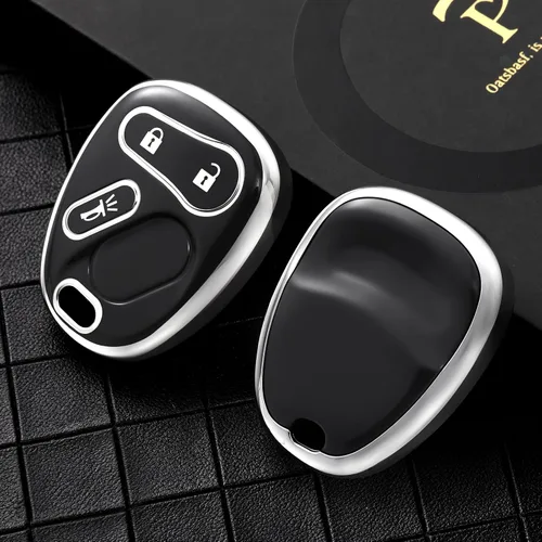 Miniatura 3 de ELOHEI Funda para llavero para Chevy, estuche de llavero suave premium compatible con 2000-2007 Chevrolet Silverado Avalanche Equinox Suburban S10