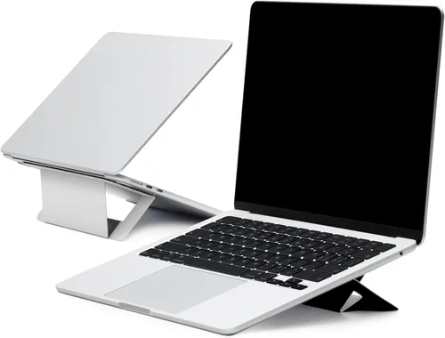 Miniatura 10 de MOFT Soporte para computadora portátil para escritorio, soporte de computadora adhesivo con doble ángulo, soporte elevador ergonómico