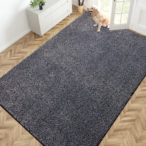 Miniatura 33 de PURRUGS Alfombra de área de fácil cuidado de 4 x 6 pies, antideslizante, lavable a máquina, tapete para puerta de perro, resistente a las manchas