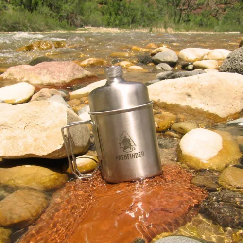 Miniatura 7 de The Pathfinder School Taza de Anidación de Acero Inoxidable y Cantimplora Scout M34 - Equipo y Suministros de Supervivencia - Equipo Bushcraft