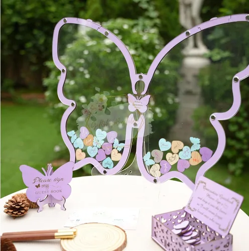 Alternativa personalizada de libro de invitados de boda con árbol de arce y hojas, alternativa personalizada de caja de goteo con árbol de hojas de