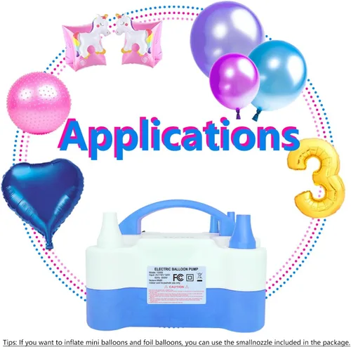 Miniatura 6 de Electric Balloon Pump, Portable 2 Modes Balloon Blower Machine with 14 Balloon Arch Kits, Air Pump for Balloon, Balloon Inflator for Party Decoration
