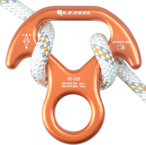 Miniatura 10 de 30kN/35kN/40kN Rescate Figura 8 Descender Engranaje de escalada Equipo de descenso Dispositivo de rappeling de placa de aparejo para escalada en 30