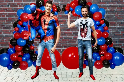 Miniatura 5 de STK Arco de globos compatible con el kit de guirnalda de globos de Spiderman, Spidey y sus increíbles amigos, decoraciones de cumpleaños, telón