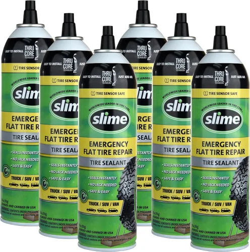 Miniatura 4 de Slime 60186 Sellador de reparación de pinchazos de neumáticos planos, reparación de emergencia para vehículos de carretera, adecuado