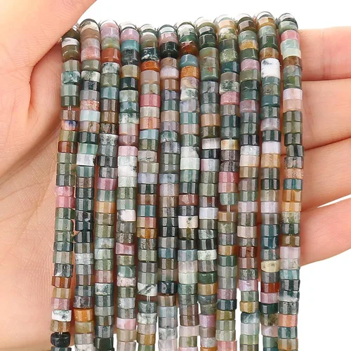 Miniatura 42 de BONNY BOXX 150 piezas de cuentas espaciadoras de jade blanco natural, cuentas sueltas semipreciosas planas redondas de jade heishi para hacer joyas