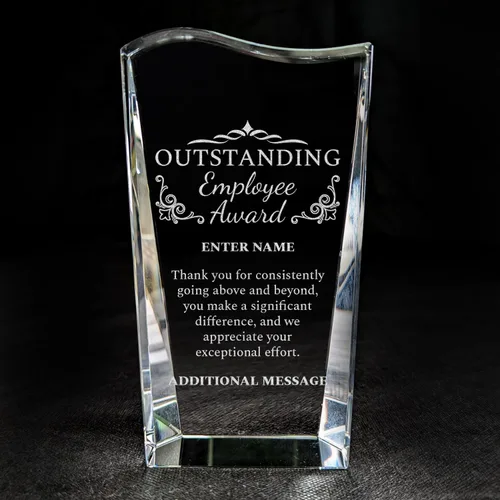 Miniatura 4 de Premio personalizado grabado con láser, diseño grabado con láser, agradecimiento, añade tu propio texto, incluye caja de regalo, premio al empleado