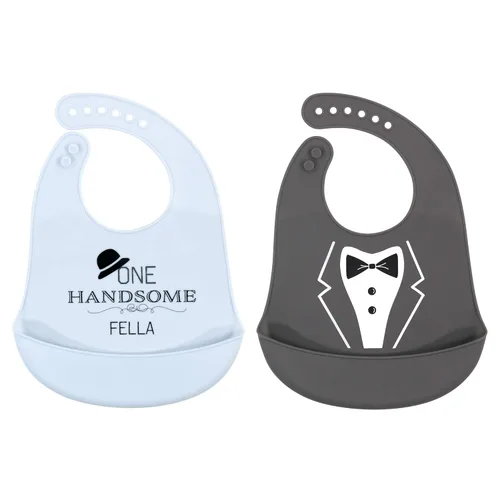 Miniatura 5 de Baberos Hudson Baby de silicona unisex para bebé Mariscos