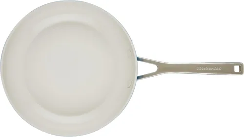 Miniatura 12 de KitchenAid Juego de ollas y sartenes antiadherentes de cerámica anodizada dura, 9 piezas, terciopelo azul Azul terciopelo