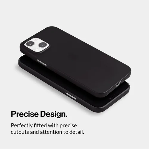 Miniatura 6 de totallee Funda delgada para iPhone 15 Plus, la más delgada, minimalista, para Apple iPhone 15 Plus (2023) (negro escarchado)