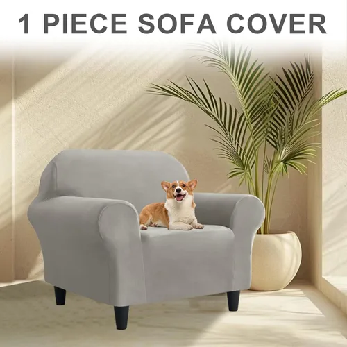 Miniatura 247 de Funda para Sofá de Terciopelo, Fundas Elásticas para Sofá para Funda Principal Separada/Respaldos y Cojines de Asiento, Funda para Sofá, para Fundas