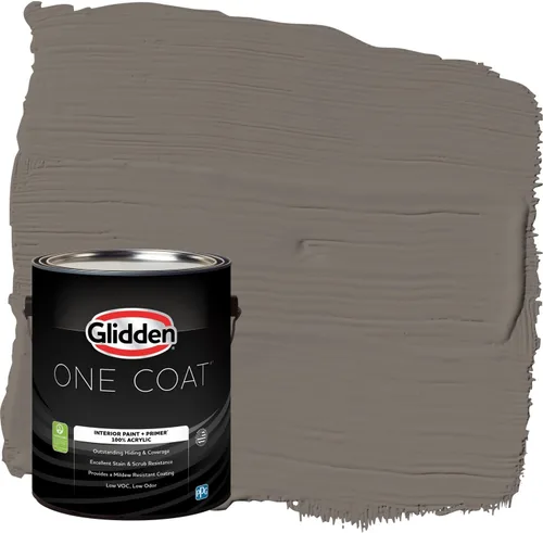 Miniatura 40 de Glidden Pintura Interior + Imprimación: Gris/Plata Antigua, Una Capa, Satinado, 1 Galón