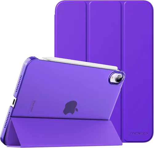 Miniatura 38 de MoKo Funda para iPad mini 7 (A17 Pro) Generación 2024, Funda para iPad mini 6 2021, Funda Protectora Delgada y Ligera de 8.3 Pulgadas con Carcasa