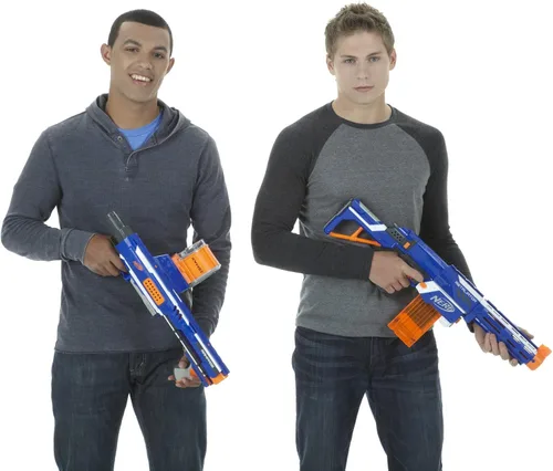 Miniatura 6 de NERF Rampage N-Strike Elite Lanzador de Juguete con Tambor de 25 Dardos Slam Fire para Niños, Adolescentes y Adultos (Exclusivo de Amazon)
