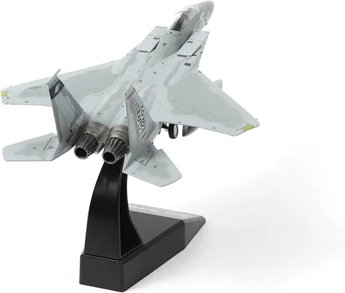Miniatura 9 de NUOTIE Classic American Eagle F-15E Bimotor Fighter Pre-Build Model Kits 1:100 de aleación de avión fundido a troquel avión modelo de exhibición