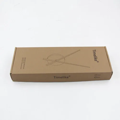 Miniatura 4 de Timelike Agujas de reloj 3D grandes con mecanismo de cuarzo para reloj de pared decorativo para el hogar Cobre