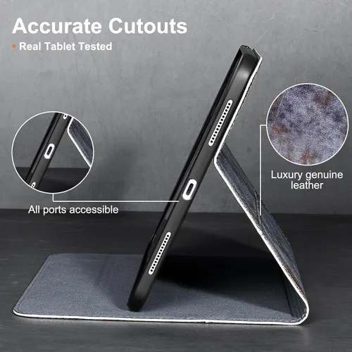 Miniatura 5 de Funda de cuero Gexmil para iPad (A16) de 11ª generación de 11 pulgadas 2025, funda para iPad de 10ª generación de 10.9 pulgadas 2022, funda