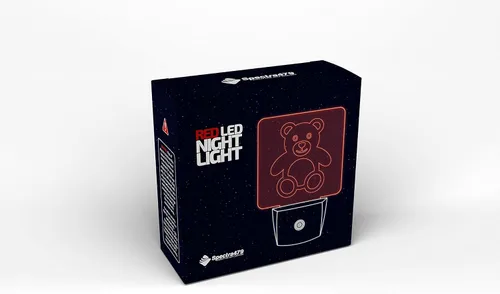 Miniatura 6 de Spectra479 - Luz nocturna LED roja tenue para dormitorios y baños [paquete de 2] - BioRhythm Safe - (Teddy Bear)