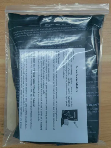 Miniatura 9 de Madors Perlas de cera dura para depilación – Kit de granos de cera de 1 libra/16 onzas con 10 barras aplicadoras de cera para todo el cuerpo, cara
