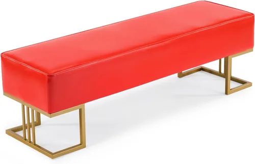 Miniatura 12 de OmySalon Asiento de banco para sala de espera, piel sintética, silla de recepción de 55.1 pulgadas, muebles de vestíbulo para sala de conferencias