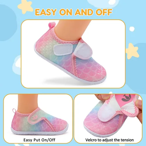 Miniatura 52 de FEETCITY Baby Boys Girls Water Sport Shoes Barefoot Kids Aqua Socks Quick-Dry Beach Swim Pool Shoes