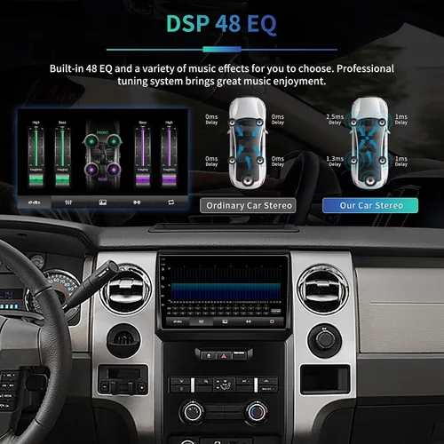 Miniatura 5 de Actualización de radio estéreo de coche Android 13 de 4 GB+32 GB para Ford F150 2009-2012 con Carplay inalámbrico y Android Auto, pantalla táctil