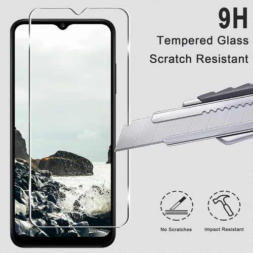 Miniatura 3 de Paquete de 3 + 3 protectores de pantalla para Galaxy A03s + protector de lente de cámara, dureza 9H, resistente a los arañazos, fácil instalación