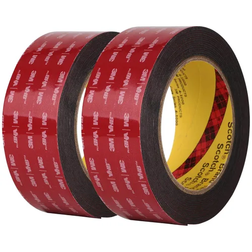 Miniatura 11 de Cinta de montaje de doble cara 3M 5925 VHB Negra de espuma adhesiva fuerte de alta unión resistente al agua adhesivo fuerte Grosor 0.64 mm