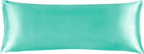 Miniatura 11 de Bedelite Funda de almohada de satén para el cuerpo, súper suave y refrescante, para el cabello y la piel, transpirable, sedosa y larga, 20 x 54 Rosa