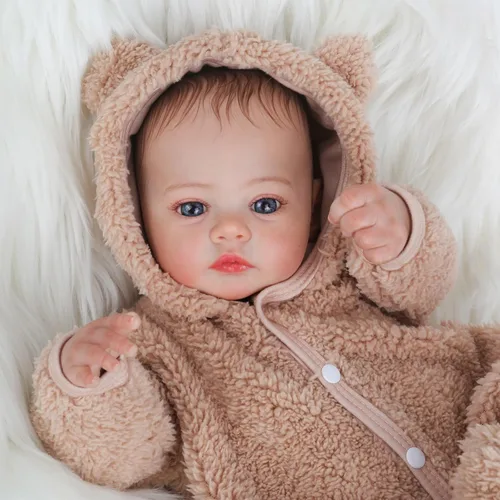 Miniatura 7 de KSBD Muñecas Reborn - Muñeca de bebé realista de 18 pulgadas, muñeca de niño de cuerpo completo estilo vida real con cuerpo de vinilo suave, puede