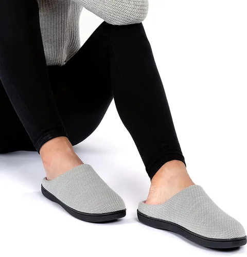 Miniatura 5 de RockDove Pantuflas de espuma viscoelástica de punto Birdseye para mujer