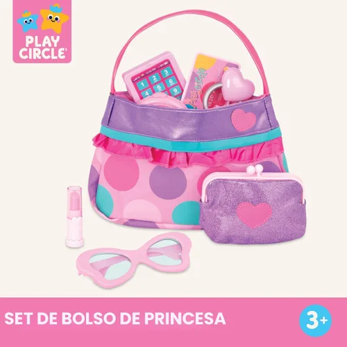 Miniatura 7 de Battat – Play Circle – Set de maquillaje y belleza – Accesorios de moda para disfrazarse – Juego de simulación – Set de cartera de princesa – Para