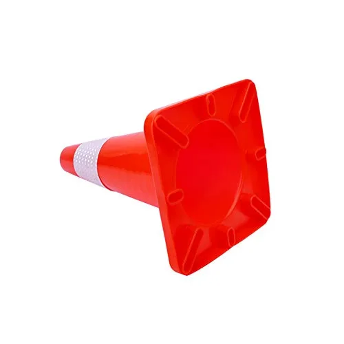 Miniatura 5 de Paquete de 10 conos de tráfico de 18 pulgadas, conos de seguridad de PVC para estacionamiento en carretera, conos de peligro pesados, conos