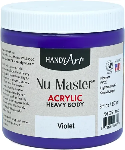 Miniatura 18 de Handy Art Nu Master - Pintura acrílica de cuerpo pesado, 16 onzas, color blanco titanio Titanio Blanco