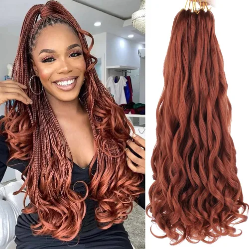Miniatura 18 de Unionbeauty - Cabello rizado francés trenzado de 10 pulgadas, trenzas rizadas estilo Bob francés, cabello de ganchillo, 8 paquetes de trenzas