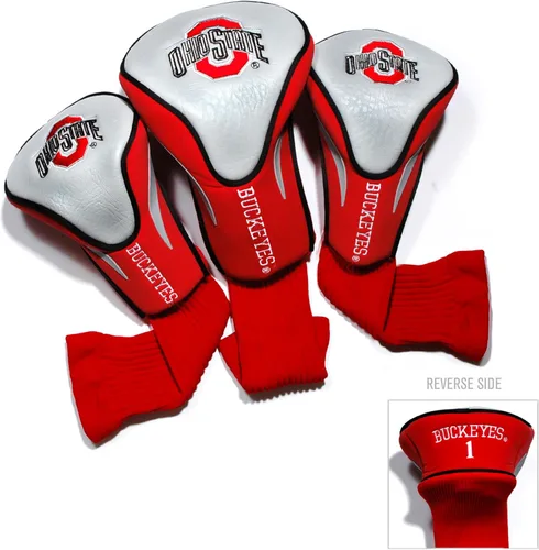 Miniatura 30 de Team Golf NCAA Numerado 1, 3 y X, se adapta a conductores de gran tamaño, utilidad, clubes de rescate y calles, forro de terciopelo para protección