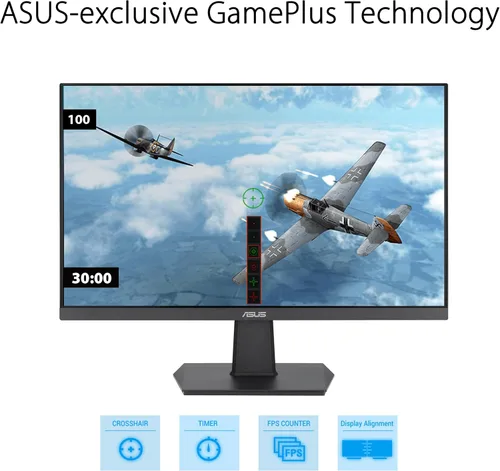 Miniatura 5 de ASUS Monitor de 27 pulgadas, 1080P, IPS, Full HD, sin marco, 100Hz, 1ms, sincronización adaptativa, para trabajar y jugar, luz azul baja, sin