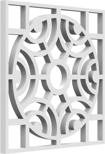 Miniatura 38 de Walton Paneles de pared decorativos de madera con calado, pequeños, 11 3/8 pulgadas de ancho x 11 3/8 pulgadas de alto x 1/4 pulgadas de alto, nogal