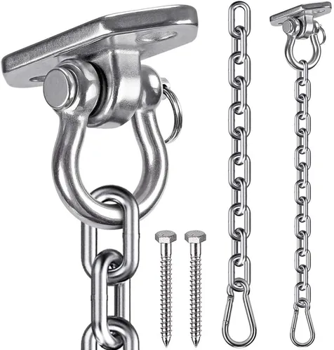 Kits colgantes para hamaca, columpio, colgador de columpio resistente con cadena, para interiores y exteriores, hamaca colgante para boxeo, saco de
