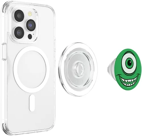 Miniatura 4 de Disney Pixar Monsters Inc. Mike Wazowski Big Face PopSockets MagSafe PopGrip para iPhone