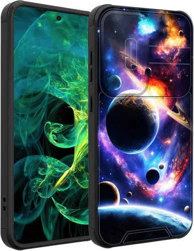 Miniatura 80 de Funda para Galaxy A16 5G con cubierta para cámara deslizante, resistente de doble capa, híbrida, a prueba de golpes, funda protectora resistente