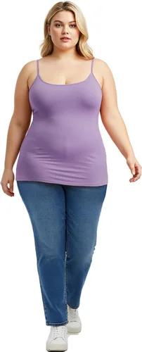 Miniatura 404 de Emmalise Camisola larga casual básica para mujer, con tirantes ajustables, top en capas