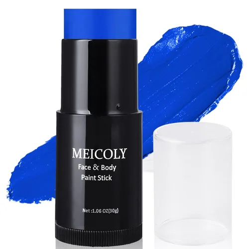 Miniatura 14 de MEICOLY Barra de Pintura Facial y Corporal Naranja (29.99 g), Crema para Cara de Halloween, Efectos Especiales SFX de Calabaza y Tigre, Negro