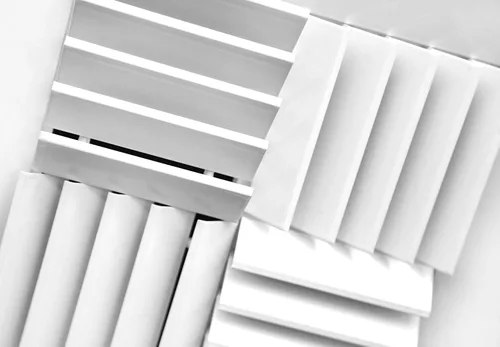 Miniatura 3 de HVAC Premium Rejilla de aire HVAC de techo ajustable de aluminio extruido de 18 '' de ancho x 18 '' de alto – intercambiable: 1 vía