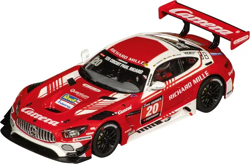 Carrera 27710 Mercedes-AMG GT3 No.20 12h Paul Ricard 2021 Escala 1:32 Ranura analógica Vehículo de carreras de coches Evolution Slot Car Race Pistas