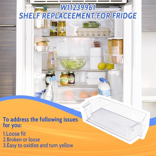 Miniatura 5 de Wadoy W11239961 - Contenedor de repuesto para puerta de refrigerador Whirlpool lado a lado, compatible con WRS325SDHZ WRS325SDHZ00 WRS325SDHZ05