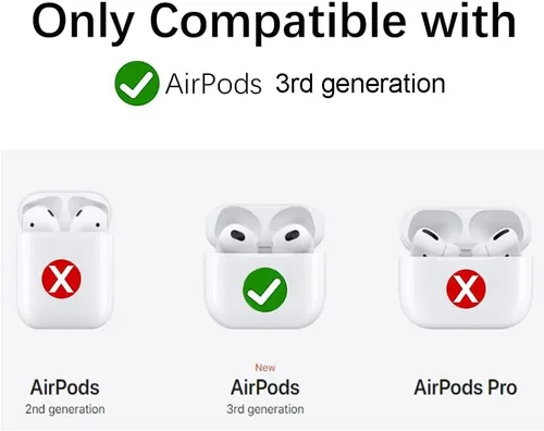 Miniatura 2 de Funda de silicona para audífonos de animales de dibujos animados para perros y cachorros, compatible con Airpods de 3ª generación 2021 3 divertidas