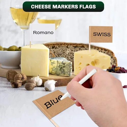 Miniatura 6 de Juego de 22 piezas de cuchillos de porcelana para charcutería, esparcidores de queso de mármol, cortador de mantequilla con mini pinzas para servir