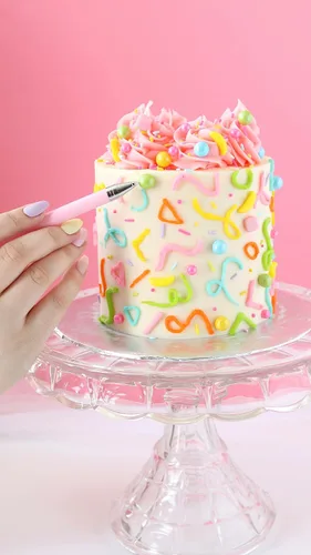 Miniatura 4 de Bolígrafo aplicador de espolvoreo seguro para alimentos para una colocación precisa Decoración de pasteles y galletas (rosa) Bolígrafo original