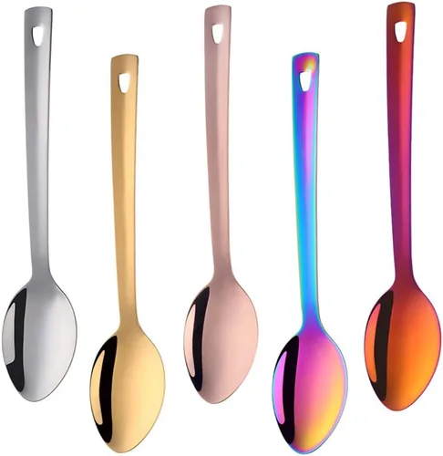 Miniatura 7 de BuyGo - Cuchara de servir de acero inoxidable para bufé y banquete, 9.69 pulgadas, apta para lavavajillas